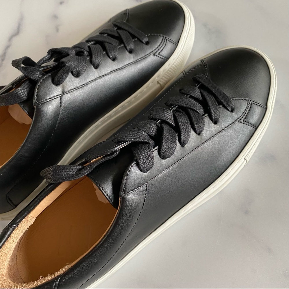 KOIO (NEW IN BOX) - Capri Low Top Leather Sneaker in Onyx - Picture 8 of 11